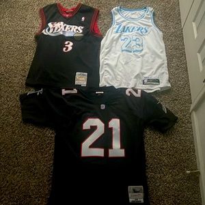 Lebron James, Allen Iverson,Deion Saunders Jerseys